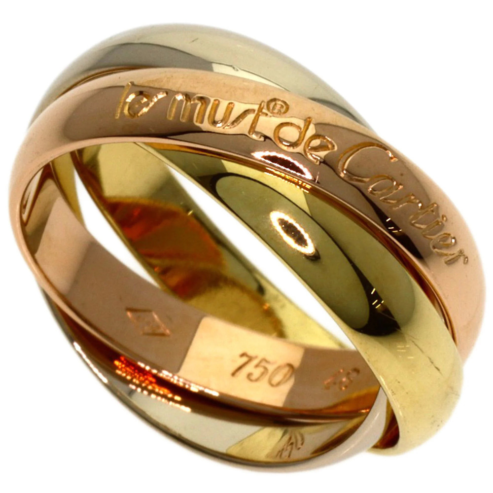 CARTIER Authentic 18k Gold Trinity Ring #48